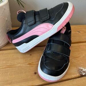 PUMA Girls Multiflex Sl V Slip On Sneakers Shoes Casual - Black size 3